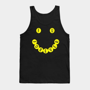 FU FOREVER Smiley Face Logo Tank Top